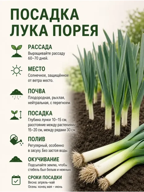 Лук порей Карантанский семена 